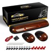 Partsam 3PCS Amber Cab Marker Roof Running Light Cover +