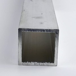 6061 Aluminum Tube-Square, Unpolished (Mill) Finish, Extruded, T6 Temper, AMS-QQ-A 200/8, ASTM B-221, ASTM B221-14, AMS- 4150, ASME-SB- 221, 3" Height, 0.1875" Wall Thickness, 36" Length, OnlineMetals