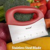 Stainless Steel Food Scraper Tool - Multi-Purpose Kitchen Gadget for