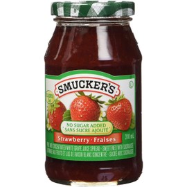 Smuckers Strawberry No Sugar Added Jam, 0.3100 L