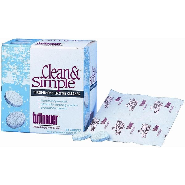 TUTTNAUER CLEAN & SIMPLE™ ULTRASONIC/ENZYMATIC TABLETS , Sterilization and Infection