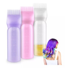 Psqme Botella De Cepillo De Tinte Para El Cabello, Paquete De 3