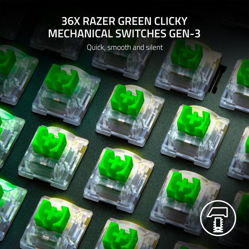 Razer Mechanical Switches Pack - Green Clicky Switch (Optimized for