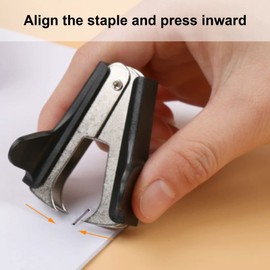 Staple Puller Remover Tool, Staple Puller Paper Clip Remover ABS Iron Staple Puller Remover Staples Removal Tool for Office School Home 2.2 x 1.4 x 1.8in