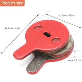 Agatige Bicycle Disc Brake Pads, Electric Bicycle Disc Brake Pads Resin Semi-Metallic Mountain Bike Oil Disc Brake Pads BB5 M446