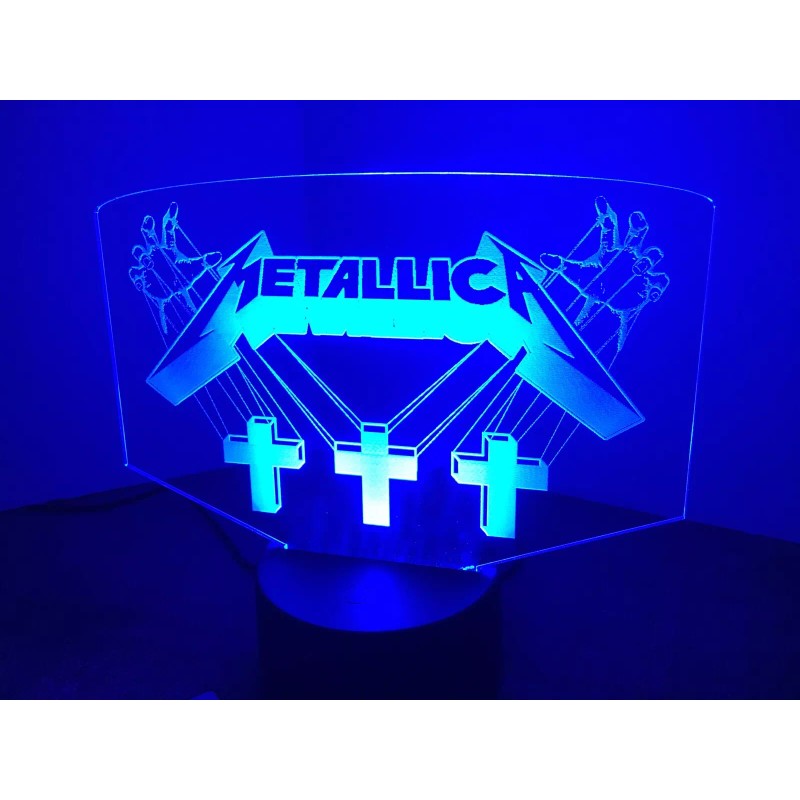 Metallica Master Of Puppets Led Sign Display Man Cave Rgb