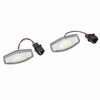 Pair of LED License Plate Lamp White Light 34100S0A013 Fit
