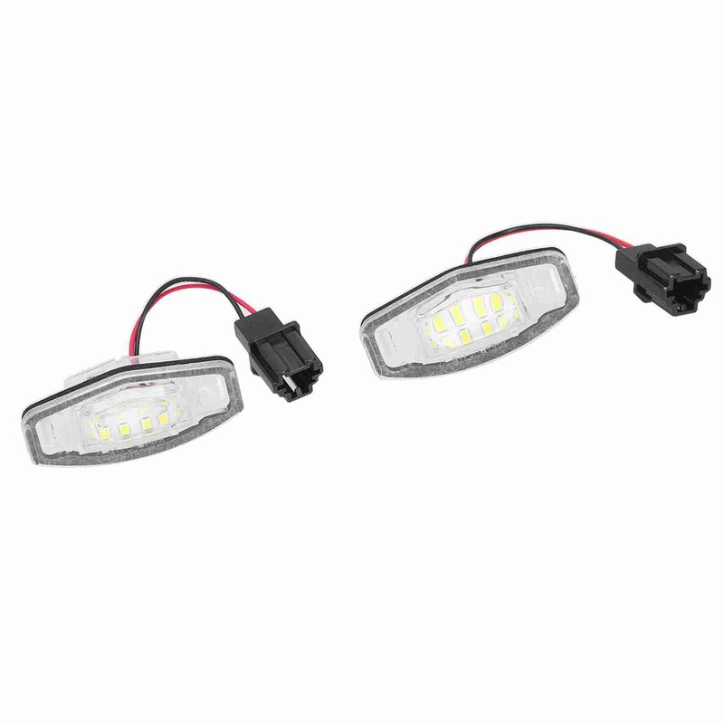 Pair of LED License Plate Lamp White Light 34100S0A013 Fit