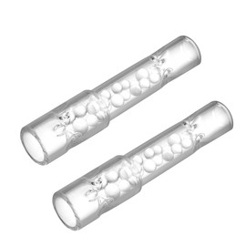 BMTick Stem for Arizer Solo 3, Air 2 Max C Short 70mm with Glass Balls, High Airflow, Ultra Thick Glass by The Vapetrix (2 Pack)