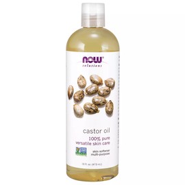 3 x NOW Castor Oil 16 fl oz