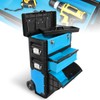 D SOLUTIONS Rolling Tool Box 3-Drawer, Stackable Garage Organizer, Home