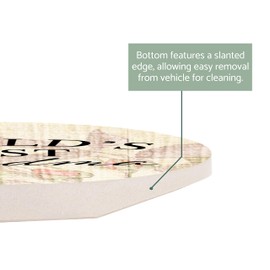 World's Best Grandma Floral Pink 2.75 x 2.75 Ceramic Car Coasters Pack of 2