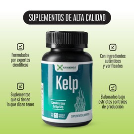 Algas Marinas | 60 Cápsulas Cada Frasco | Paquete 2 Frascos | Suplemento Natural Rico en Minerales y Nutrientes | Dura 60 Días