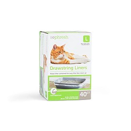 Petco Brand - So Phresh Drawstring Cat Litter Box Liners, 35" L X 15" W, Count of 40, Large