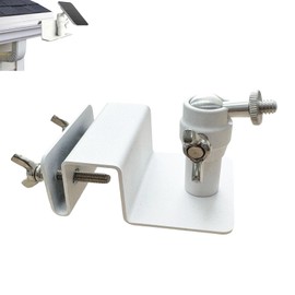 WiTi Stainless Steel Universal Solar Panel Gutter Mount for Eufy, Arlo, Wyze, Reolink Solar Panels and More (White)