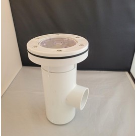 Micro Stream Universal LED Bubbler Housing for Vinyl Liner or Fiberglass Pools (White)