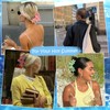 Hapdoo Hawaiian Flower Hair Clips for Women, 5PCS Plumeria Beach