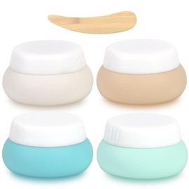 mo4travel - Botellas de viaje para artículos de cambiador, botellas de viaje aprobadas por la TSA sin BPA, botellas de viaje de silicona con bolsa de aseo transparente para tus día festivo y viajes