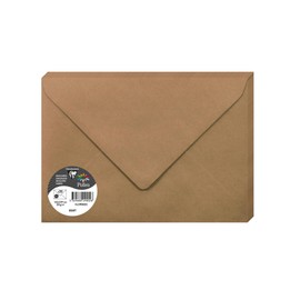 Clairefontaine 29002 °C 16.2 x 22.9 cm Pack of 20 Pollen Envelopes 135 g Kraft Paper Brown