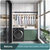 BOQORAD Clothes Drying Rack Wall Mounted,Extending Laundry Rack Wall Mount,Collapsible