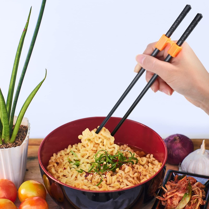 Tessco for you 5 Pairs Training Chopstick Helpers Reusable Chopsticks