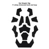 Qavctw 11pcs Tactical Helmet Hook and Loop Fastener Set DIY