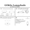 GO&SO Drum Black Lamp Shades 13 Inches - Industrial Laser