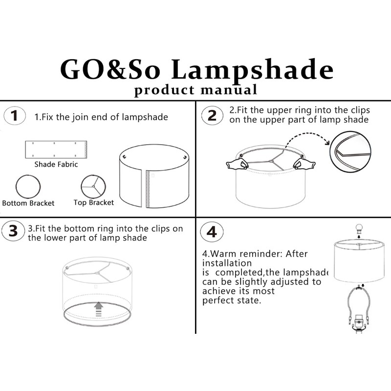 GO&SO Drum Black Lamp Shades 13 Inches - Industrial Laser