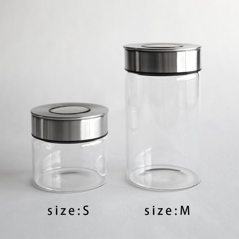 Dulton K915-1286M Cylinder Jar with Press Lid Medium Size CYLINDER