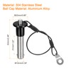 uxcell Ball Locking Pins, 304 Stainless Steel Grip Push-Button Locking