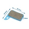 eMagTech 2 Pairs Bike Ceramic Disc Brake Pads Compatible with