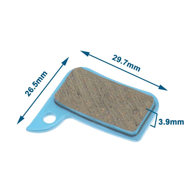 eMagTech 2 Pairs Bike Ceramic Disc Brake Pads Compatible with