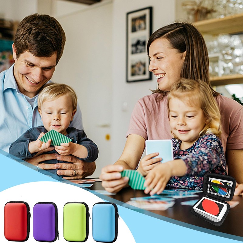 Fonyiunce Set of 4 Playing Cards Box, Card Game, Waterproof,