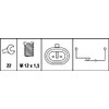 HELLA 6LF 007 356-001 Switch, reverse light - 12V -