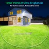 iMaihom 100W Flood Lights Outdoor, 9000LM Switch Controlled LED Flood