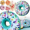 Fun Cushion Donut XXL 45 cm, Pop Corn, Pizza, Cookie