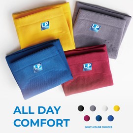 LP SUPPORT 668 Compression Elbow Sleeve - Arm Sleeve for Workouts, Sports & Weightlifting - for Golf and Tennis Elbow Brace for Men & Women (White, M, 1pcs)