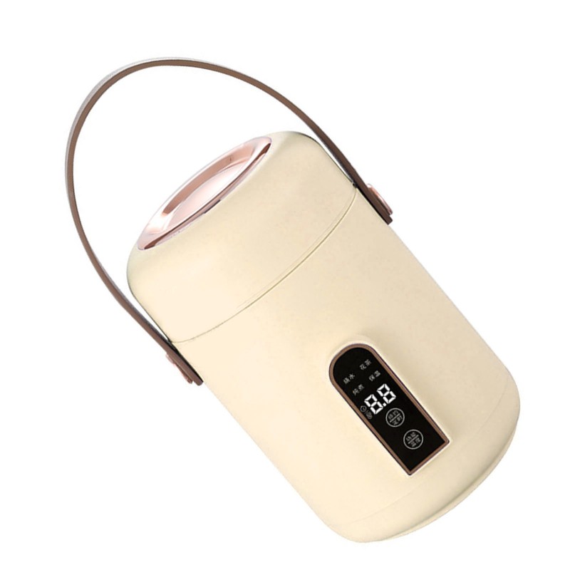 Mini Rice Cooker Efficient Heating Insulated Portable Multifunction Soup Porridge