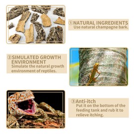 Cork Terrarium Background Natural Cork Bark Backdrop Reptile Climbing Mat Habitat Decor for Spider Lizard Chamelon Turtle Beared Dragon(2 PCS)