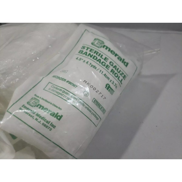 Emerald Sterile Gauze Bandage Roll 4.5'' X 4.1 Yds, Pack