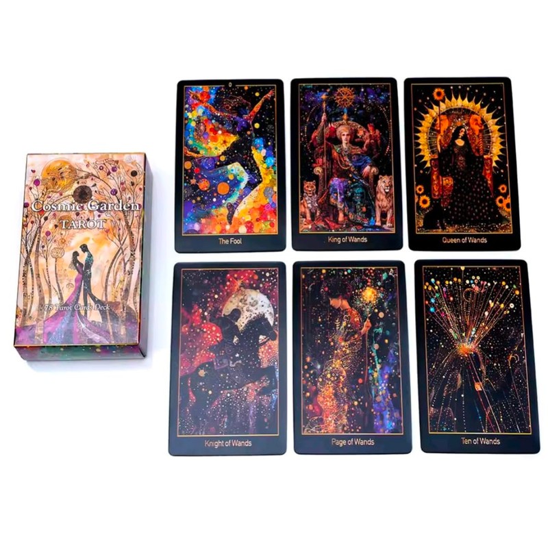 Cosmic Garden Tarot Cards, 78 Deck, 4.9 x 2.4 inches