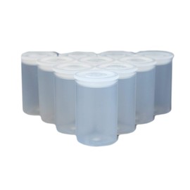 Ohashi Photographic Equipment Shop Film Case for 1.4 inches (35 mm), Transparent, Set of 10