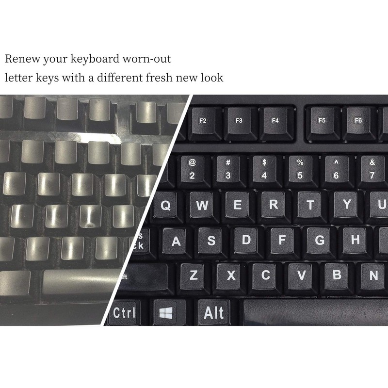 English Keyboard Stickers, Universal Large Letters Computer Laptop Replacement Keyboard