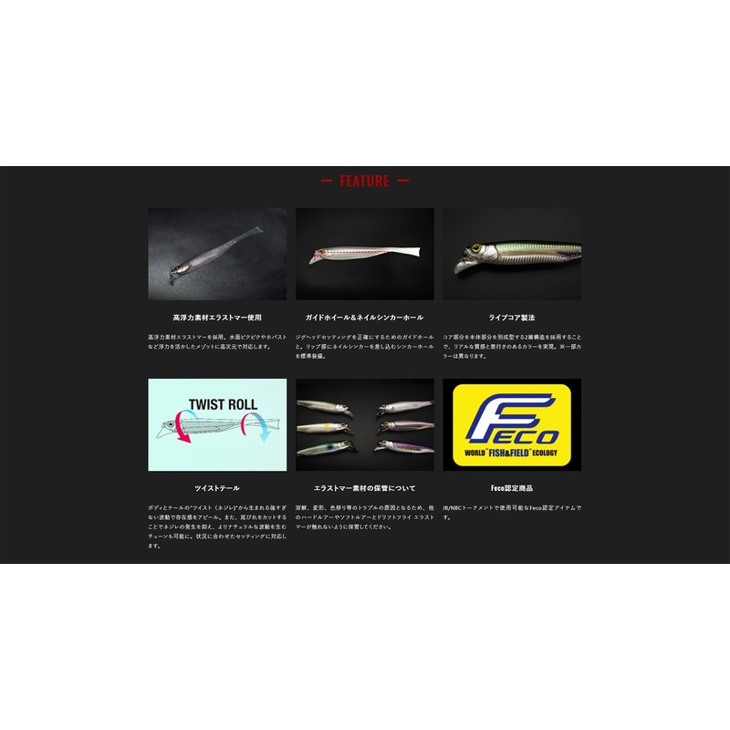 JACKALL Drift Fly Elastomer 4 Inch Flushing Wakasagi