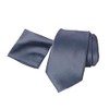 Spring Notion Men's Regular Solid Color Satin Microfiber Tie and