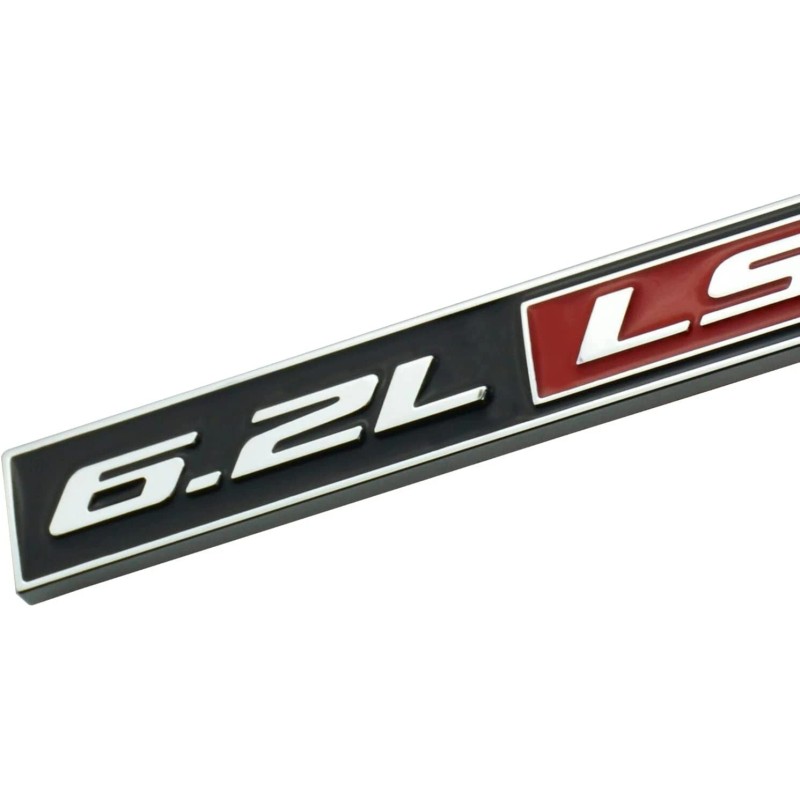 2 Pack 6.2L LS3 Badge 3D Adhesive Emblem Decal for