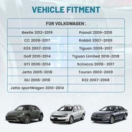 NuIth Double DIN Radio Dash Kits for Volkswagen Jetta/GLI/Passat/CC/Tiguan/Scirocco 2006-2018, Double Din Radio Mount Housing Bracket Installation Trim Bezel Kit Installation Aftermarket Stereo