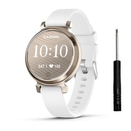 TopPerfekt Band Compatible with Garmin Lily 2, Slim Soft Silicone Quick Release Replacement Wristband for Lily 2, Garmin Lily2 Active(14mm) Smartwatch Strap - White