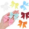 M METERXITY 50-Pack Double-Deck Pre Tied Bows 3.6x2.2 Inch Checkered