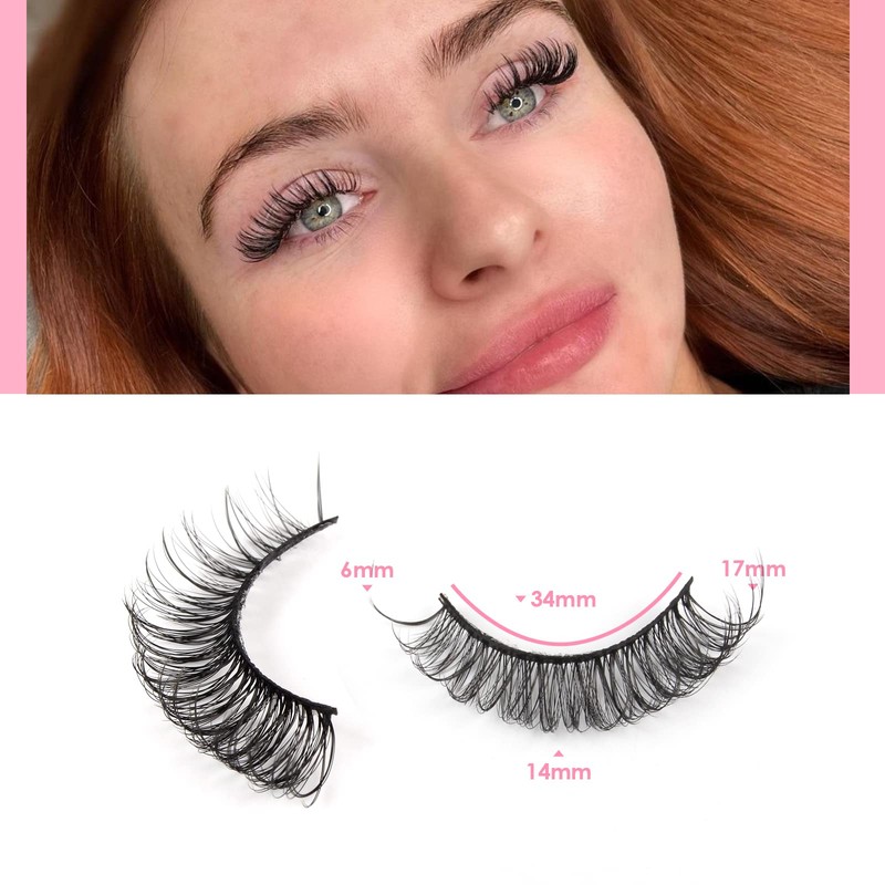 Glowing Win False Eyelashes Russian Strip Lashes Natural Look 3D